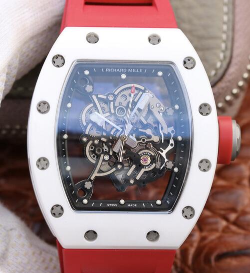 Review Richard Mille Bubba Watson rm055 ceramic red rubber fake watch sale